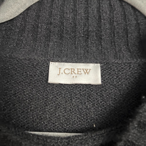 EUC J. Crew Black Poncho (OS) - Picture 2 of 3